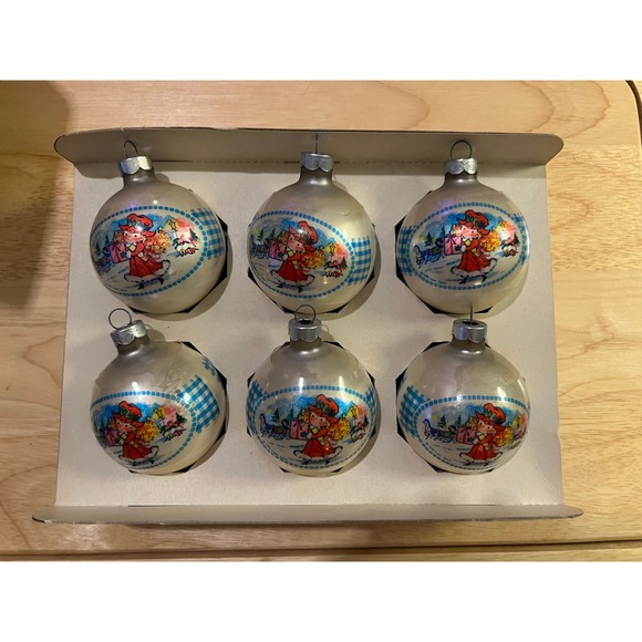Vintage Coby Leon Johnson Polly Pal Glass Tree Ornaments 1976 - Picture 3 of 5